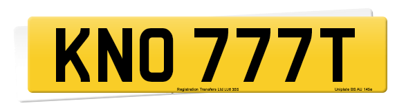Registration number KNO 777T